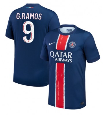 Paris Saint-Germain Goncalo Ramos #9 Hjemmebanetrøje 2024-25 Kort ærmer